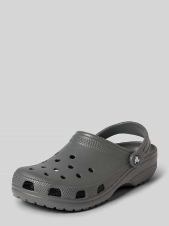 Crocs Clogs mit Label-Detail in Mittelgrau, Gr&ouml;&szlig;e 41/42