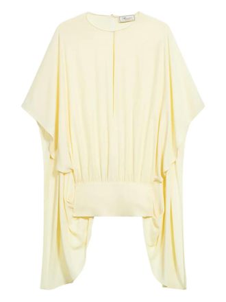 Blumarine cap-sleeve blouse - women - Viscose - 44 - Yellow