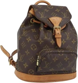 Louis Vuitton Pre-owned Backpacks, female, Brown, Size: ONE SIZE Pre-owned Vintage Monogram Mini Backpack
