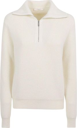 Zanone Half-Zip Stand Collar Wool Sweater