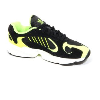 adidas Yung-1 stof/su&egrave;de schoenen in fluo geel - Heren - Hardloopschoenen - Zwart - 43 1/3 EU - Su&egrave;de - Fitness