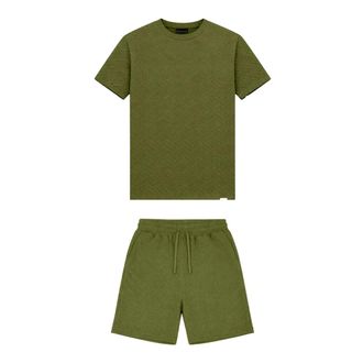 Black Bananas Heren, Jumpsuits & Playsuits, Groen, Maat: M Katoen