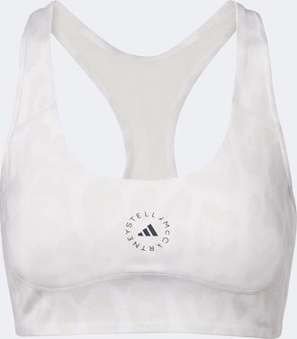 adidas by Stella McCartney Logo leopard-print sports bra