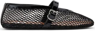 Alaia Fishnet Ballerina Flats