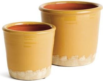 Napa Home & Garden Maisha Yellow Terracotta Pots Set of 2 at Nordstrom