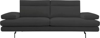 CALIA ITALIA 3,5-Sitzer »Toby Wing, italienisches Designsofa, super bequem, Megasofa« inkl. Sitztiefenverstellung und Armteilfunktion, Füsse in Schwarz matt