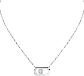 Messika So Move 18k White Gold Diamond Necklace