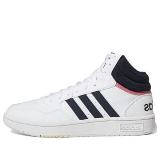 adidas (WMNS) adidas Hoops 3.0 Mid Classic Shoes White Legend Ink GW5455