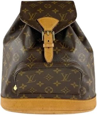 Louis Vuitton Pre-owned Backpacks, unisex, Brown, Size: ONE SIZE Pre-owned Canvas Backpack
