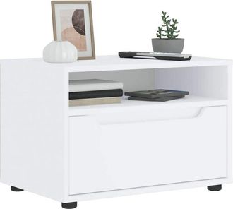 vidaXL Vidaxl - Mobile tv visnes Bianco 60x40x38 cm in Legno Multistrato