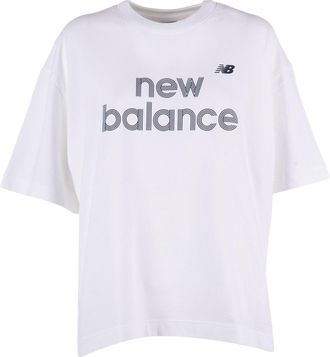 New Balance Jersey Graphic T Shirt White
