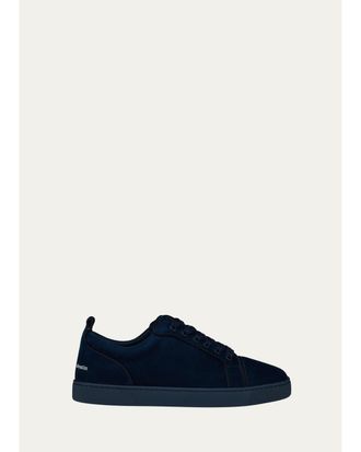 Christian Louboutin Mens Louis Jr Canopy Leather Low-Top Sneakers