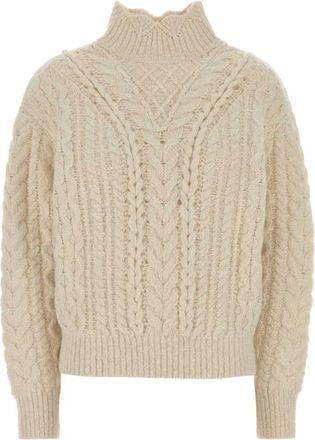Isabel Marant Bolinea Sweater - Dames - Coltruien - Wit - S - Katoen - Truien & Vesten