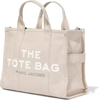 Marc Jacobs Womens Tote Bag Medium Beige Cotton Handbags Hand