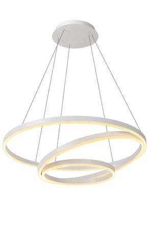 Netlighting Triniti Modern Pendant Light &Oslash; 80cm LED Dim. 3000K White