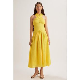 Merlette Zadie Dress in Lemon at Nordstrom, Size 16