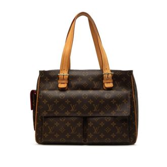 Louis Vuitton Monogram Brown Pvc Leather Handbag Tote Bag (Pre-Owned)