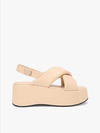 Tommy Hilfiger Sandalias con cu&ntilde;a y tiras acolchadas