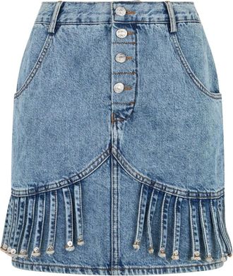 Moschino Denim Rok - Dames - Spijkerrokken - Blauw - M - Denim - Rokken