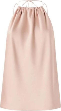 Pinko Carota Top Satin - Dames - Blouses - Roze - M - Polyester - Overhemden