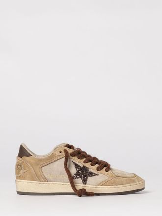Golden Goose Sneakers Ball Star Golden Goose in camoscio used con glitter