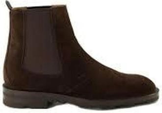 Dior Suede Chelsea Boots - Heren - Chelseaboots - Bruin - 45 EU - Leer - Schoenen
