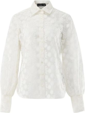 van Laack Cellina Blouse - Dames - Overhemden - Wit - L - Katoen - Overhemden