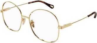 Chlo&eacute; Glasses, unisex, Yellow, Size: 55 MM Oval Frame