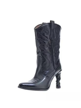 A.S.98 Womens Fervie Leather Boot In Nero