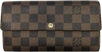 Louis Vuitton Pre-owned Bill Wallet (bi-fold) - Dames - Vintage Accessoires - Bruin - ONE Size - Leer - Vintage