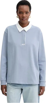 Munthe Dames, Tops, Blauw, Maat: S Katoen