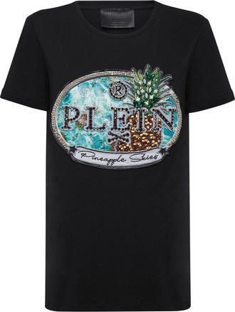 Philipp Plein T-shirt Round Neck SS Stones Pineapple Skies