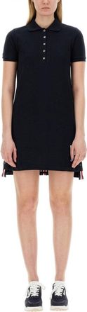 Thom Browne Piqué Cotton Polo Dress