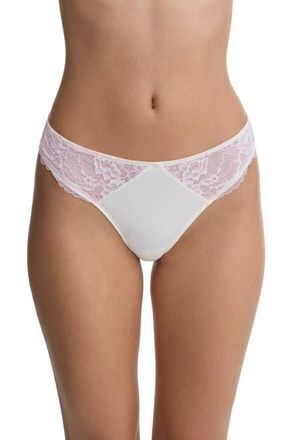Skarlett Blue Minx Thong in Whipped Cream/Lilac Pink at Nordstrom, Size X-Small