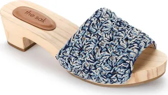The Sak Ella Clog Sandal in Blue Static Shell at Nordstrom Rack, Size 8