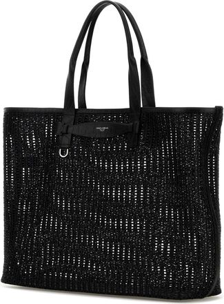 Dolce & Gabbana Mens Intreccio Tote Black Fabric