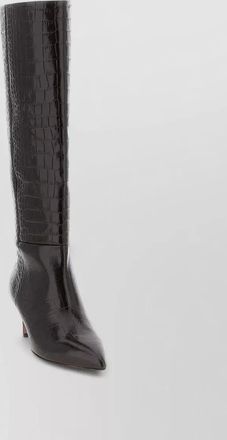 PARIS TEXAS leather knee-high stiletto boots