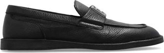Dolce & Gabbana Nieuwe Florio leren loafers - Heren - Loafers - Zwart - 40 EU - Leer - Schoenen