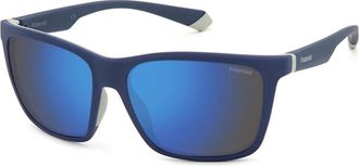 Polaroid Stijlvolle Zonnebril - Heren - Zonnebrillen - Blauw - 58 MM - Accessoires