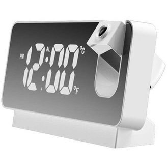OEM Reloj Despertador Con Proyector De Techo, Reloj Despertador Digital Con Pantalla De Temperatura, Proyector De 180&deg;, Pantalla Led, Reloj Digital, Puert