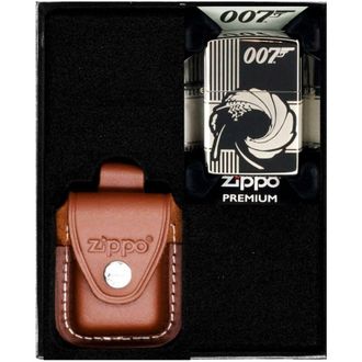 OEM Juego De Encendedores Zippo James Bond Black Ice Regalo N.&deg; 2