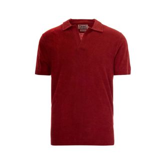 MC2 Saint Barth Polo Shirts, male, Red, Size: XL Jeremy Jersey Terry Polo