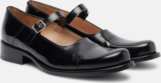 The Row Kai leather Mary Jane flats