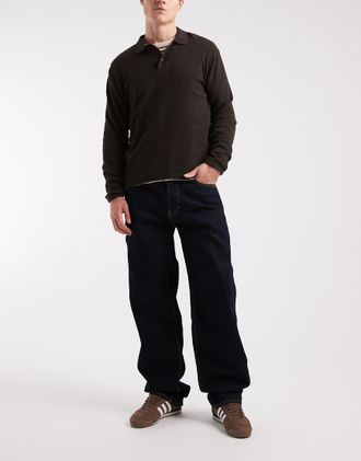 Tommy Jeans Jamie - Jeans dritti comodi color indaco-Blu navy
