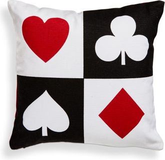 Tag Everyday Suits Graphic Pillow Multi Cotton Cover 12x12x3 in in White at Nordstrom