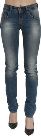 John Galliano Womens Skinny Jeans Classic 5pocket Design - Blue Cotton - Size 30 (Waist)