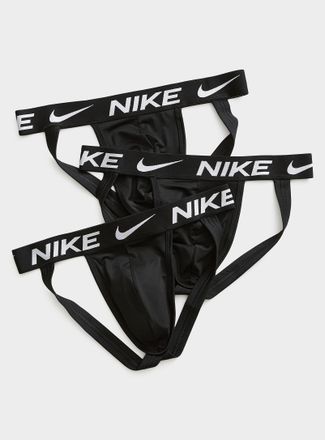 Nike Mens Signature band jockstraps Dri-FIT Essential Micro 3-pack