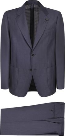 Lardini Pa 6301E Pak - Heren - Business pakken - Blauw - M - Wol - Kostuums