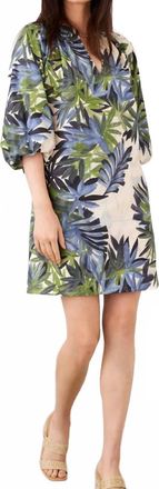 Karen Kane Puff Sleeve Peasant Dress - Petite In Print