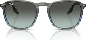 Ray-Ban Sunglasses Rb2203 1391 Gk Striped Gray/Gradient Black Unisex